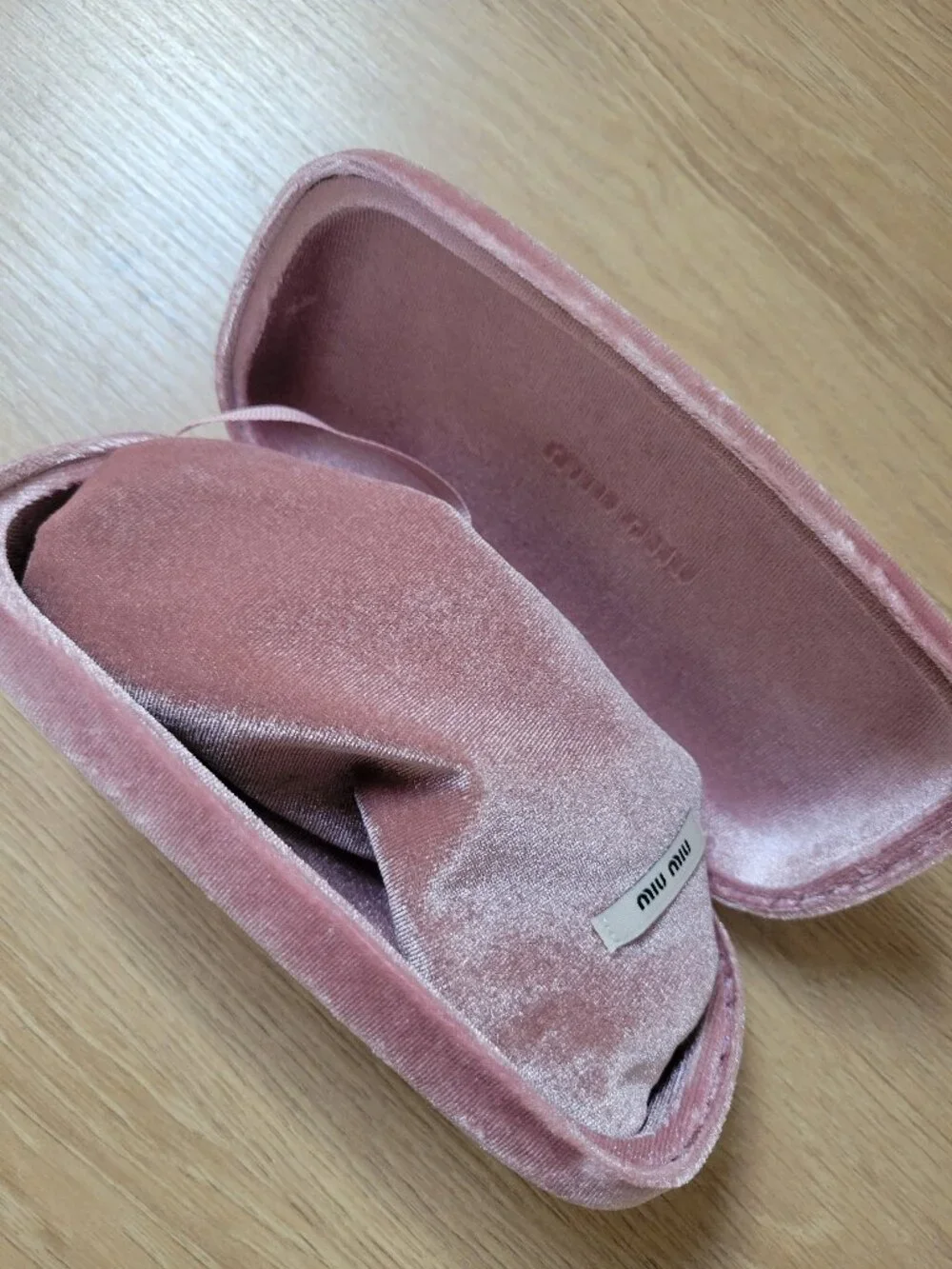 Miu Miu SMU 13N Round Glitter Sunglasses TKB-6X1 with Case & Pouch
